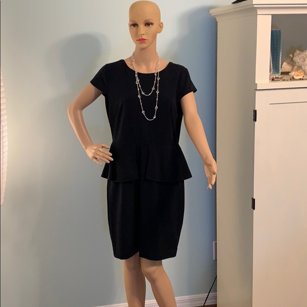 Black Peplum Dress